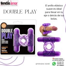 ANILLO CON VIBRACION DE DOBLE BALA DOUBLE PLAY